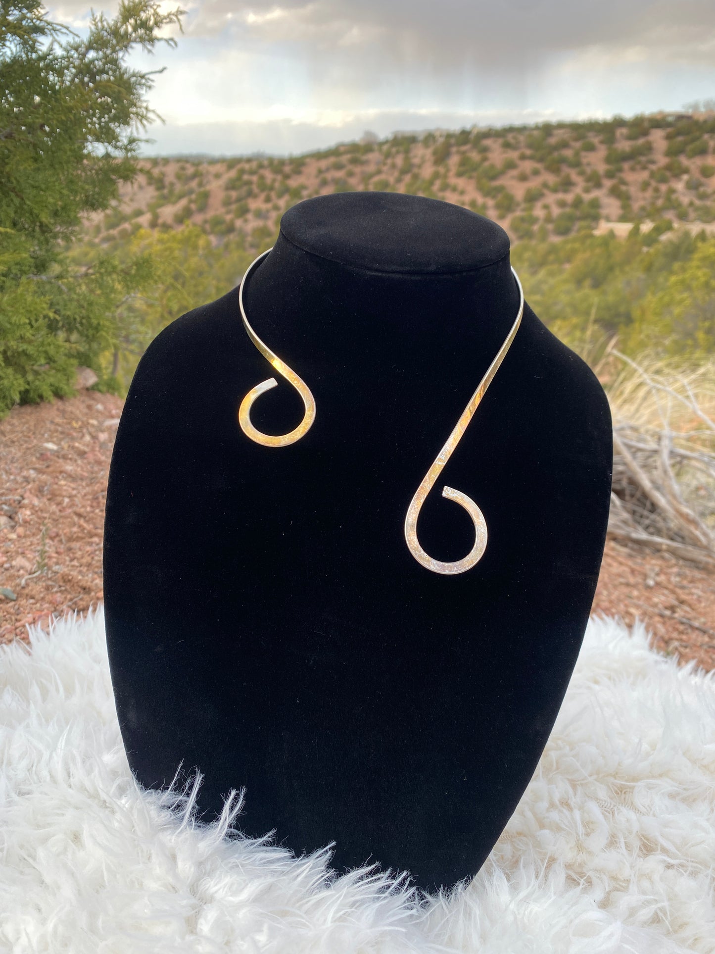Gold Kundalini Swirl Necklace