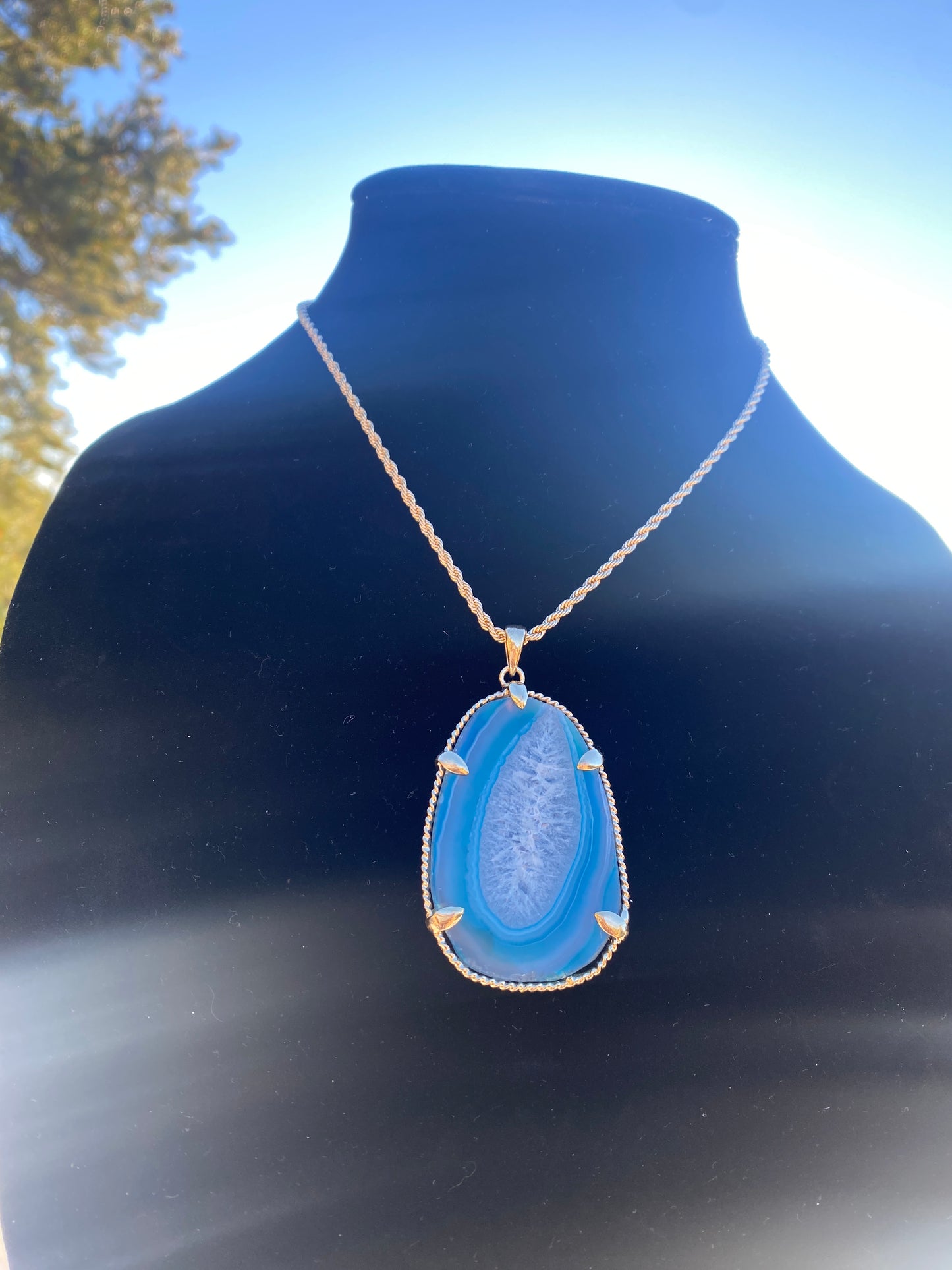 Blue Sky Crystal Slice