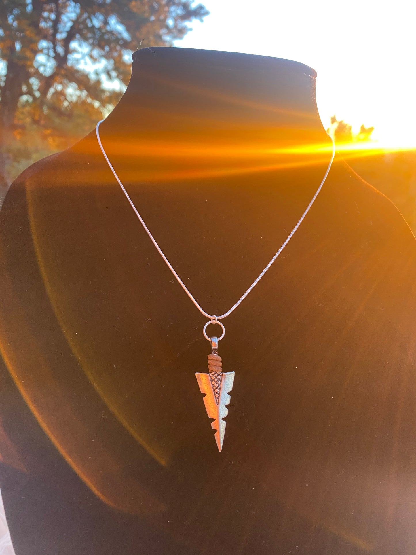 Silver Sacred Arrowhead Pendant